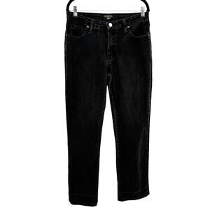 Riders by Lee Jeans Women's 10 M  Black Straight Leg  Mid-Rise Casual Mom Jeans